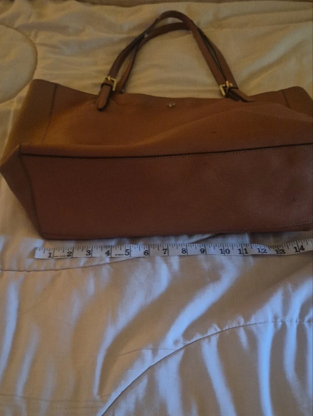 Tory Burch Tan Leather Tote with Gold Hardware